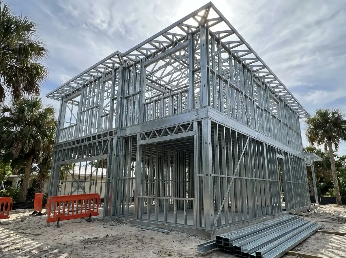 Light gauge steel truss framing